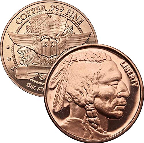 1 oz Copper Round - Buffalo Nickel 100 Deals