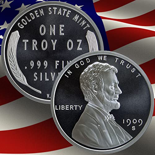 1 oz Lincoln Wheat Cent Silver Round 100 Deals