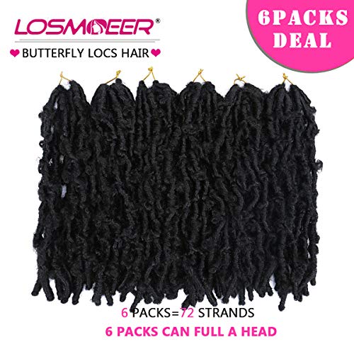 10 Butterfly Locs Crochet Hair - Distressed Style 100 Deals