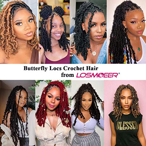 10 Butterfly Locs Crochet Hair - Distressed Style 100 Deals