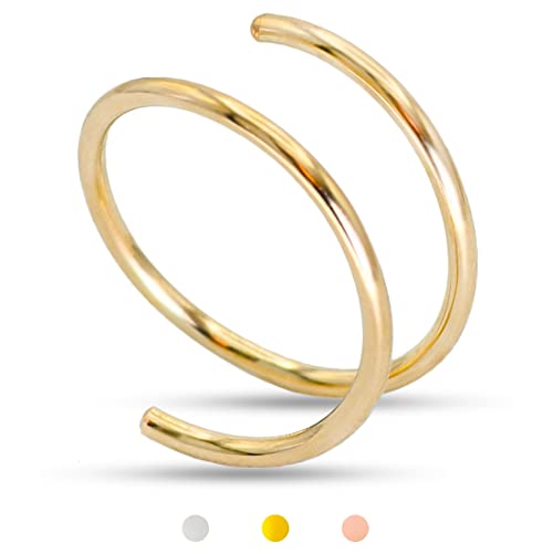 14k Gold Filled Spiral Nose Ring 100 Deals