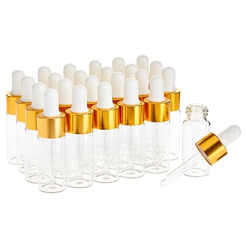 24-Pack Clear Glass Tincture Bottles 100 Deals