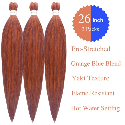 26 Dark Orange Kanekalon Box Braiding Hair 100 Deals
