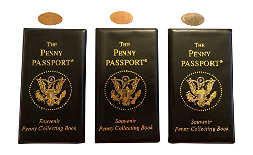 3 Penny Passport Coin Albums - Free Pressed Pennies 100 Deals