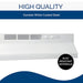 30-Inch White Ductless Range Hood with Lights 100 Deals