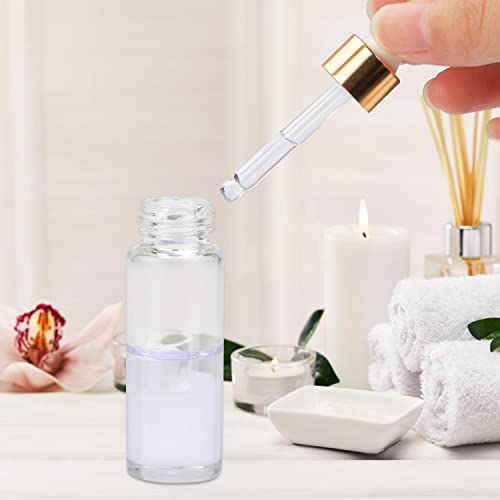 35.5ml Clear Glass Dropper Bottle for Essential Oils 100 Deals