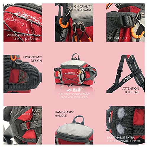3AMGO Waterproof Waist Bag | Mars Red 100 Deals