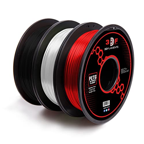 3DF PETG Filament, 1.75mm, Red Black White 100 Deals