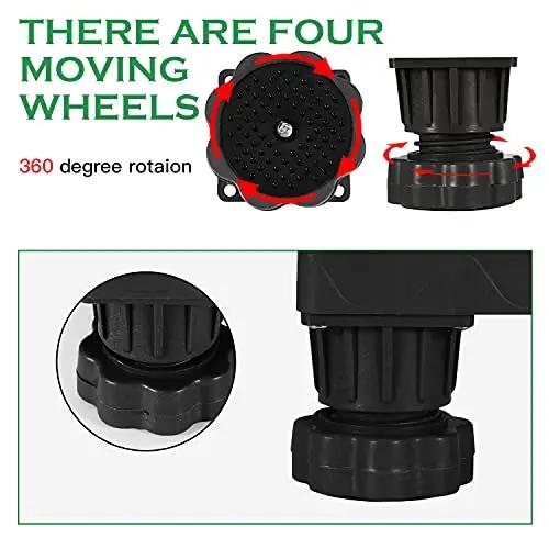 4 Strong Feet Stand, for Furniture and Appliances, Black color 100 Deals