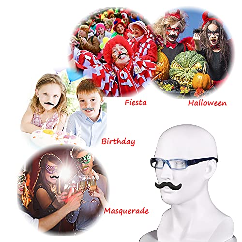48 Colorful Self Adhesive Fake Mustaches for Parties 100 Deals