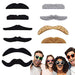 48PCS Novelty Fake Mustaches - Black & Multicolor 100 Deals