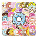 50-Piece Waterproof Donut Sticker Set 100 Deals