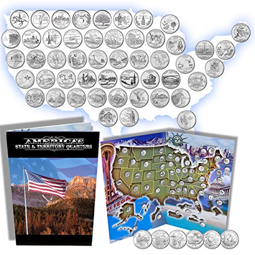 50 State & 6 Territory Quarters Collection 100 Deals