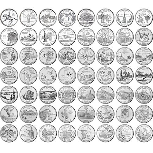 50 State & 6 Territory Quarters Collection 100 Deals