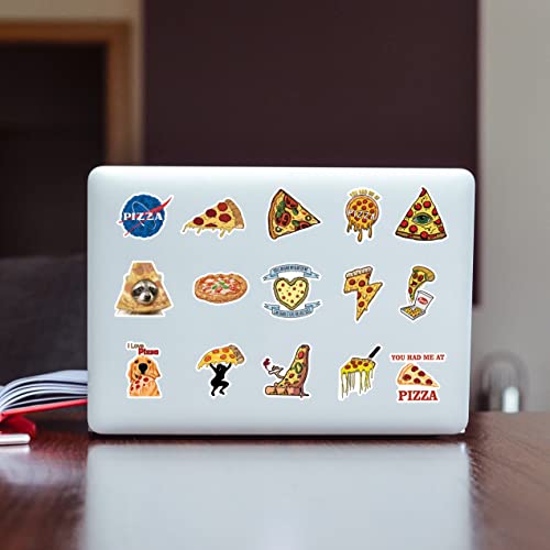 52 Pizza Stickers | Waterproof Vinyl Decals 100 Deals