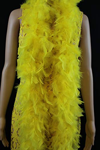 72 Turkey Feather Boa - Light Yellow 100 Deals