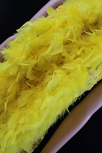72 Turkey Feather Boa - Light Yellow 100 Deals