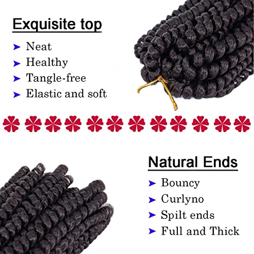 7Pcs Spring Twist Crochet Hair - 8inch 100 Deals