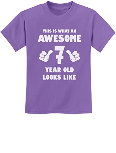 7th Birthday Kids T-Shirt in Violet 100 Deals
