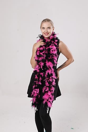80g Turkey Chandelle Feather Boa - Hot Pink 100 Deals