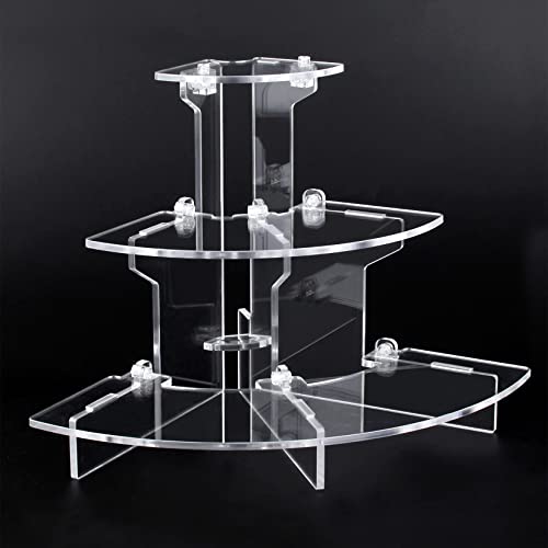 ACOMPATIBLE Acrylic Riser Display Shelf for Collectibles 100 Deals
