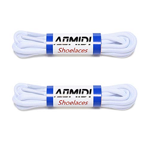 AOMIDI Thick Round Shoelaces - White 100 Deals