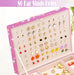 ARIYIBO Pink Diamond Jewelry Box for Girls 100 Deals