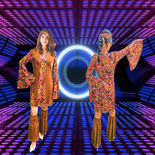 ATAMET Hippie Costume - Disco Dress 100 Deals