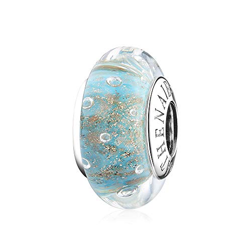 ATHENAIE Blue Gold Sands Bubble Charm Bracelet 100 Deals