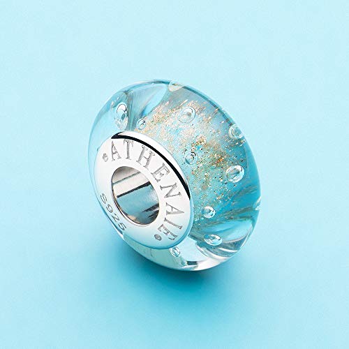 ATHENAIE Blue Gold Sands Bubble Charm Bracelet 100 Deals