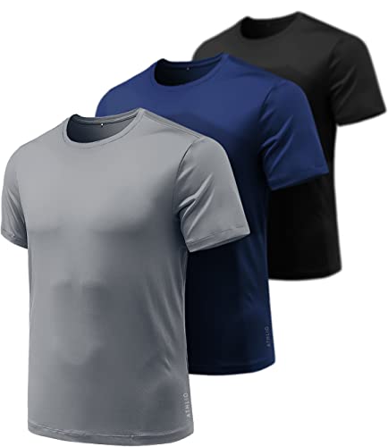 ATHLIO Men's Quick Dry Workout Tees, 3-Pack 100 Deals