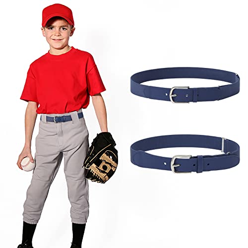 AWAYTR Youth Baseball Belt 2-Pack Silver-Blue 100 Deals