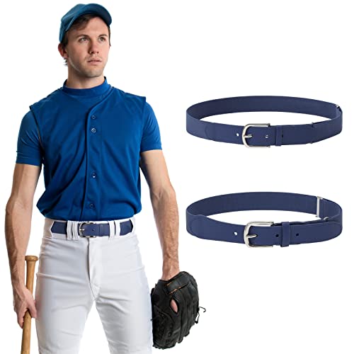 AWAYTR Youth Baseball Belt 2-Pack Silver-Blue 100 Deals