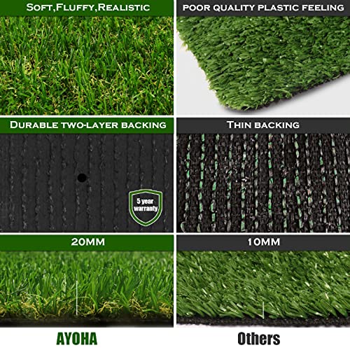 AYOHA Artificial Turf Grass - Customizable & Realistic 100 Deals