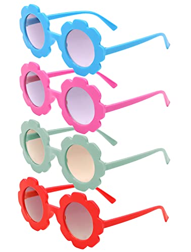 AYQWE Flower Sunglasses for Girls | 4 Pairs 100 Deals
