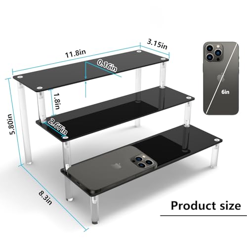 AZEAM Black Acrylic Display Riser Stand (2-Pack) 100 Deals