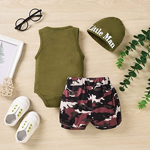 Aalizzwell Preemie Boys Army Green Camo Outfit 100 Deals
