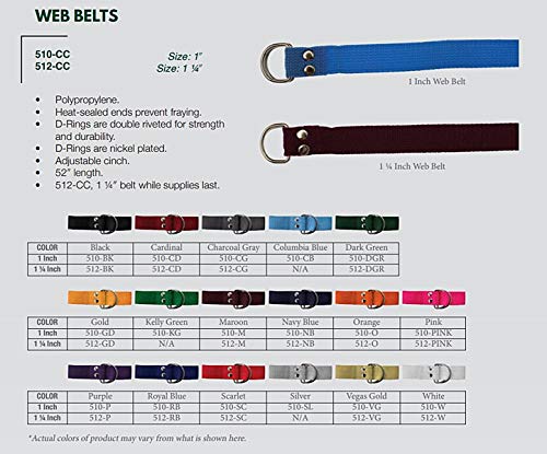 Adams Web Football Belt - Adjustable & Sleek 100 Deals