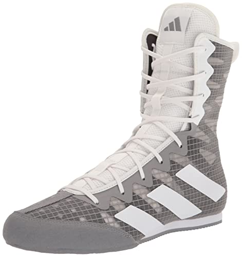 Adidas Hog 4 Boxing Shoe, Grey/White/Black 100 Deals