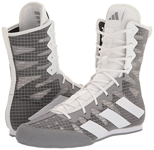 Adidas Hog 4 Boxing Shoe, Grey/White/Black 100 Deals