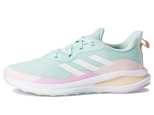 Adidas Kids Running Shoe, Blue/White/Pink, Size 3.5 100 Deals