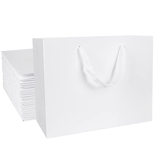 Aimyoo Large White Gift Bags - 20 Pack 100 Deals