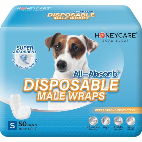 All-Absorb A26 Male Dog Wraps, 50 Count 100 Deals