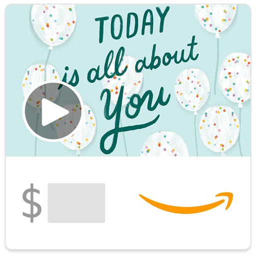 Amazon Animated Birthday Balloons eGift Card 100 Deals