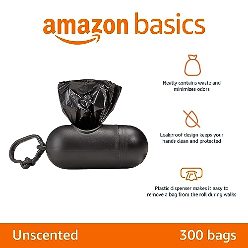 Amazon Basics Dog Poop Bags - 300 Count 100 Deals
