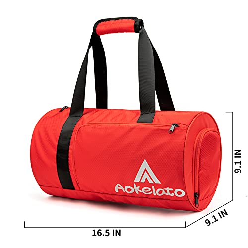 Aokelato Red Gym Bag: Lightweight Waterproof 100 Deals