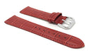 Authentic Bandini Leather Watch Strap - Red 100 Deals