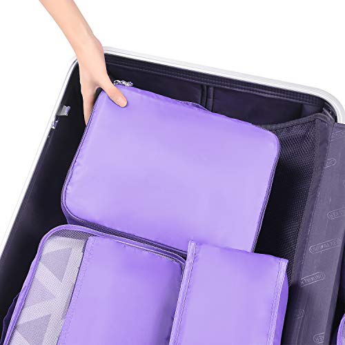 BAGAIL 8-Piece Packing Cubes Set - Purple 100 Deals
