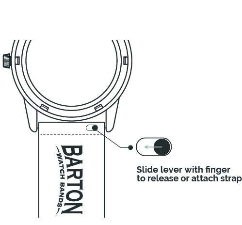 BARTON 18mm Hybrid Watch Band - Brown 100 Deals