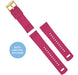 BARTON Black/Pink Silicone Watch Band (21mm) 100 Deals
